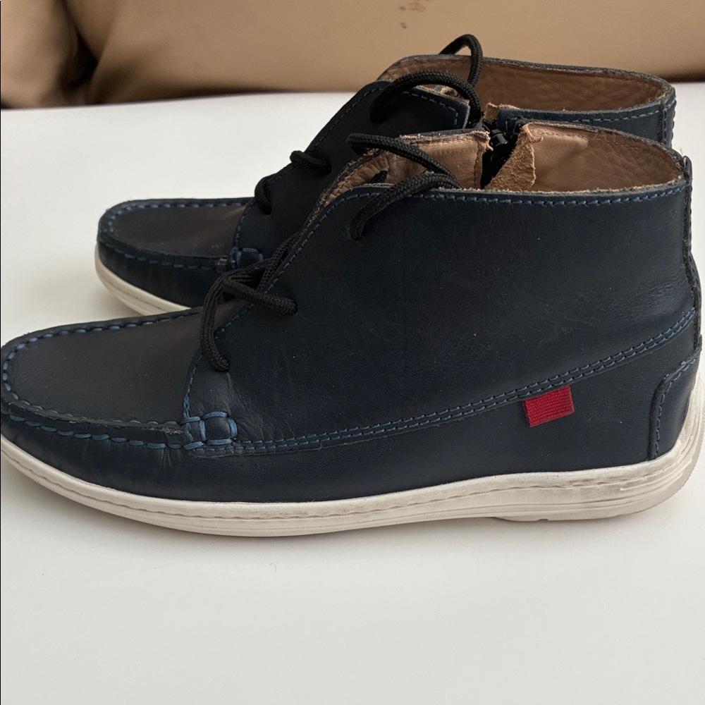 Marc Joseph Girl’s Dark Blue Leather Boots